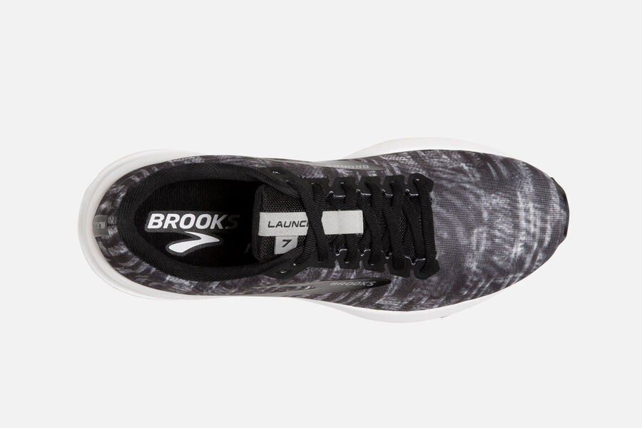 Brooks Israel Launch 7 Road Running Shoes Womens - Black/Grey/White - PTH-326598